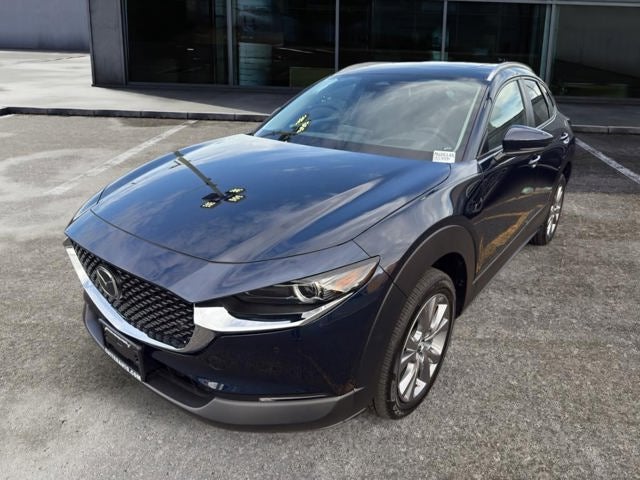 2026 Mazda Mazda CX-30 2.5 S Premium AWD in Deep Crystal Blue Mica — front three-quarter view