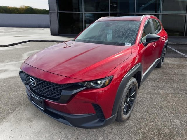 2026 Mazda Mazda CX-50 2.5 S Preferred AWD in Soul Red Crystal Metallic — front three-quarter view