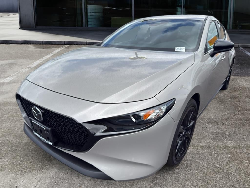 2026 Mazda Mazda3 Hatchback 2.5 S Select Sport in Platinum Quartz Metallic — front three-quarter view