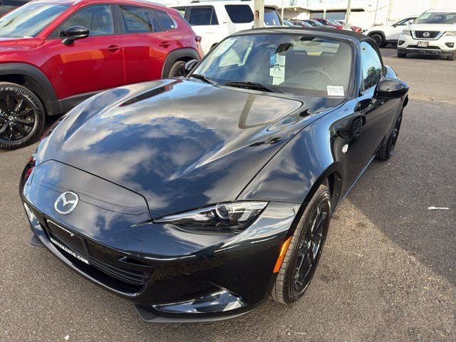 2026 Mazda Mazda MX-5 Miata Sport in Jet Black Mica — front three-quarter view