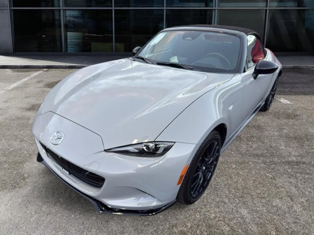 2026 Mazda Mazda MX-5 Miata Club in Aero Gray Metallic — front three-quarter view