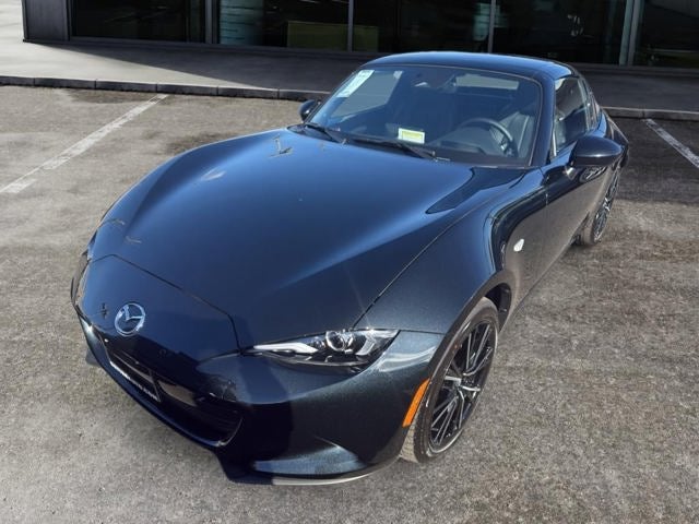 2026 Mazda Mazda MX-5 Miata RF Grand Touring in Jet Black Mica — front three-quarter view
