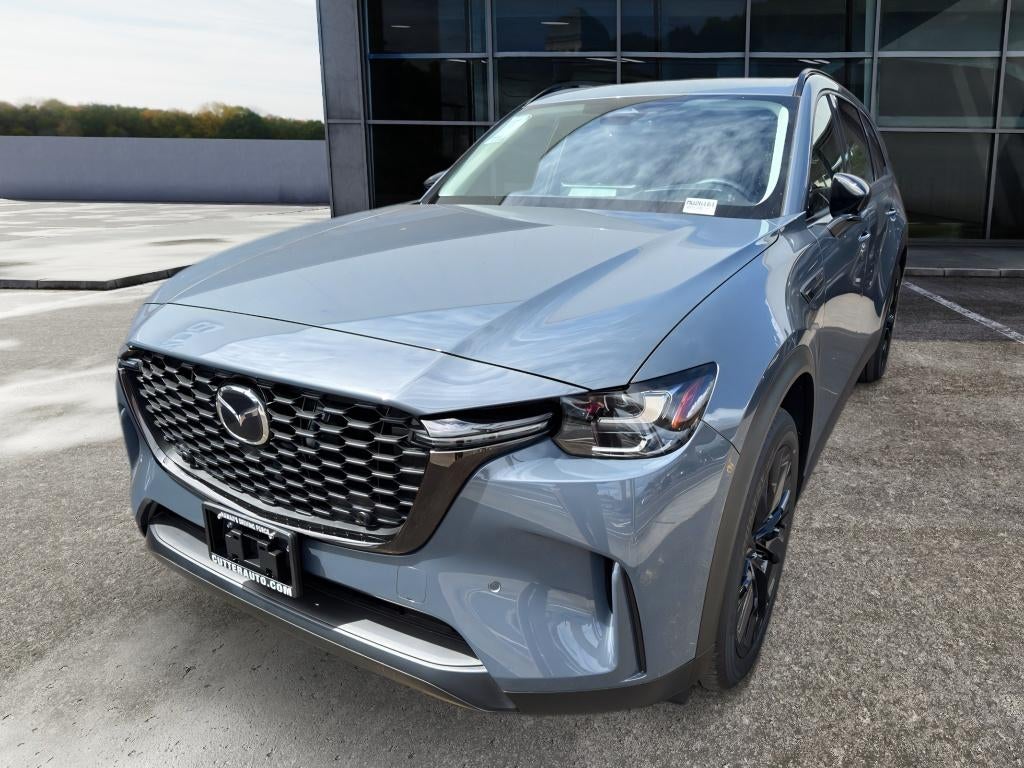 2026 Mazda Mazda CX-90 3.3 Turbo Premium Sport AWD in Polymetal Gray Metallic — front three-quarter view