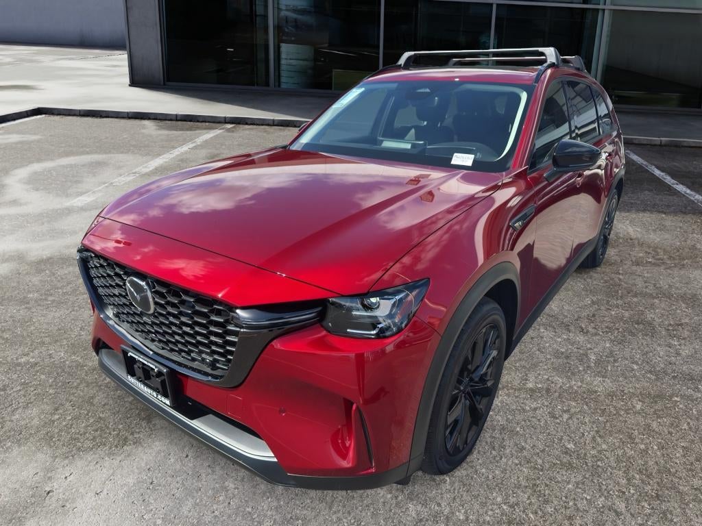 2026 Mazda Mazda CX-90 3.3 Turbo Premium Sport AWD in Soul Red Crystal Metallic — front three-quarter view