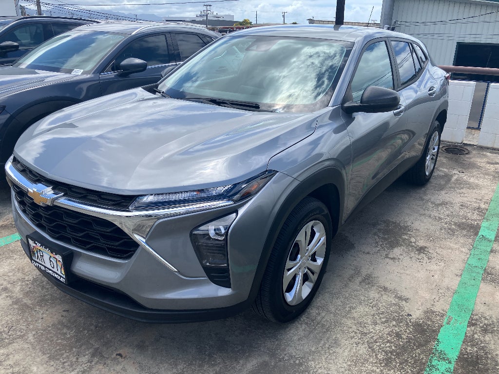 2024 Chevrolet Trax LS in Sterling Gray Metallic — front three-quarter view