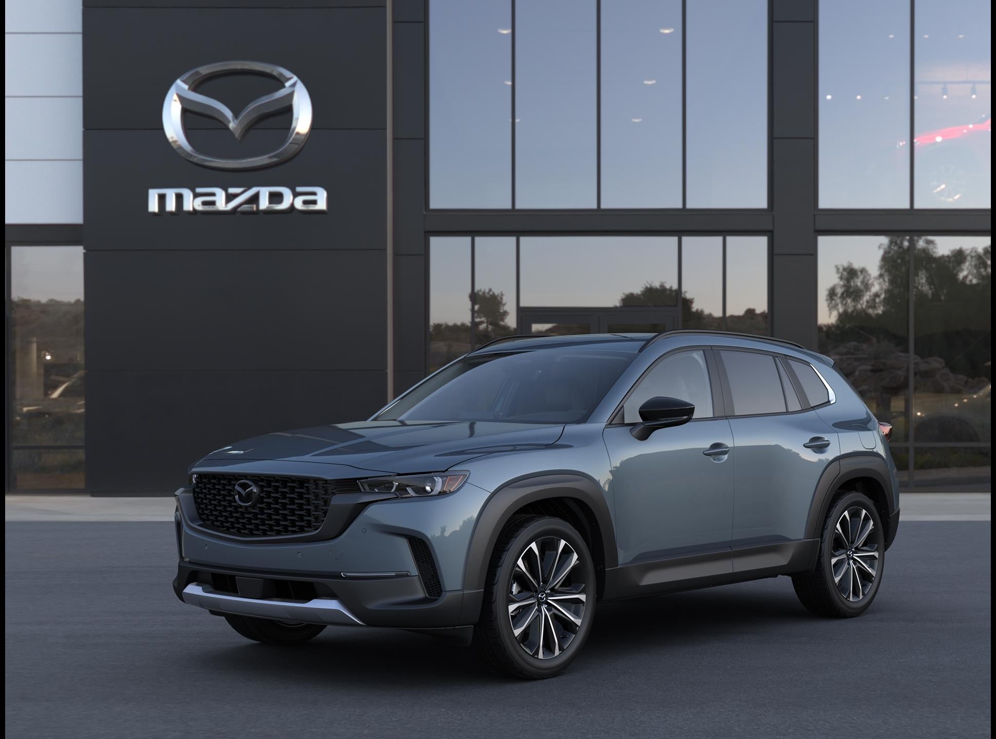 2026 Mazda Mazda CX-50 2.5 Turbo AWD in Polymetal Gray Metallic — front three-quarter view