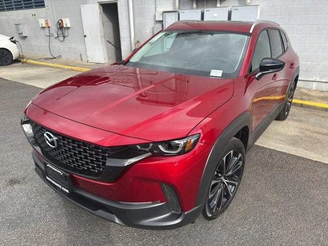 2026 Mazda Mazda CX-50 2.5 S Premium AWD in Soul Red Crystal Metallic — front three-quarter view