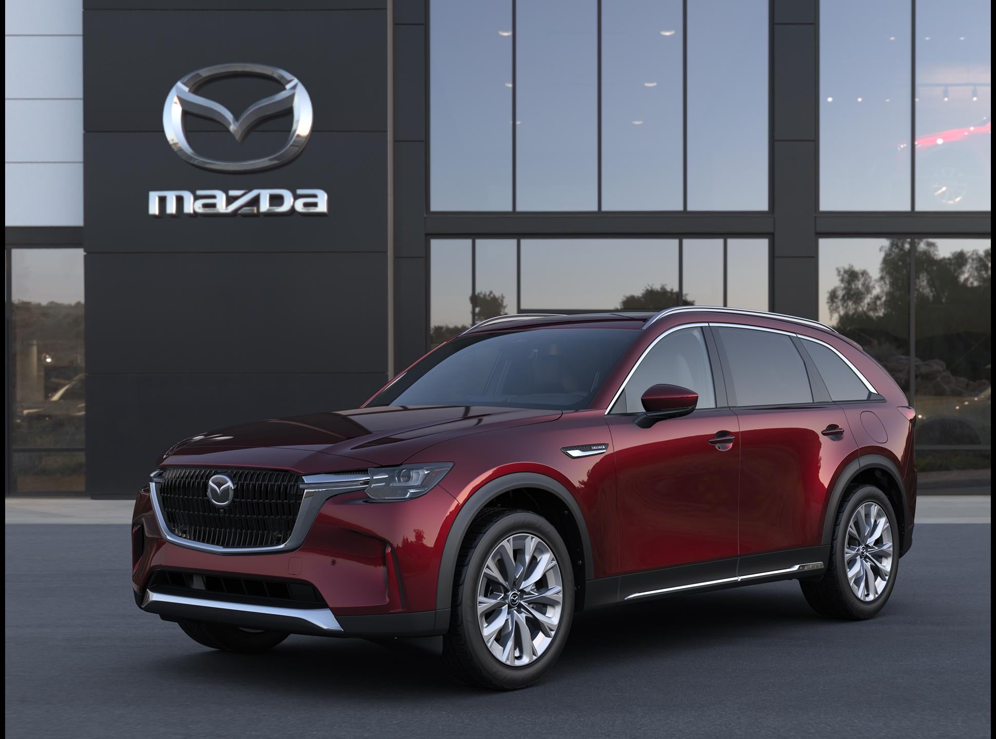 2026 Mazda Mazda CX-90 3.3 Turbo Premium Plus AWD in Artisan Red Premium — front three-quarter view